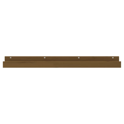 vidaXL Étagères murales 2 pcs Marron miel 110x12x9 cm Bois de pin massif