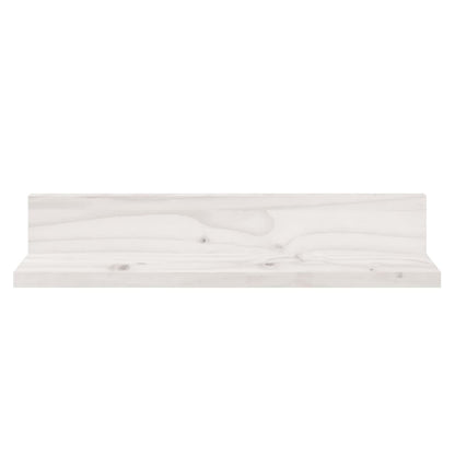 vidaXL Étagères murales 2 pcs Blanc 50x11x9 cm Bois de pin massif