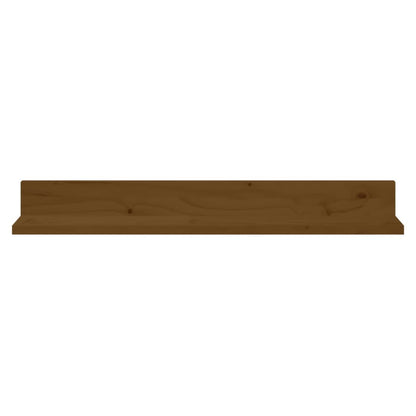 vidaXL Wandregale 2 Stk. Honigbraun 80x11x9 cm Massivholz Kiefer