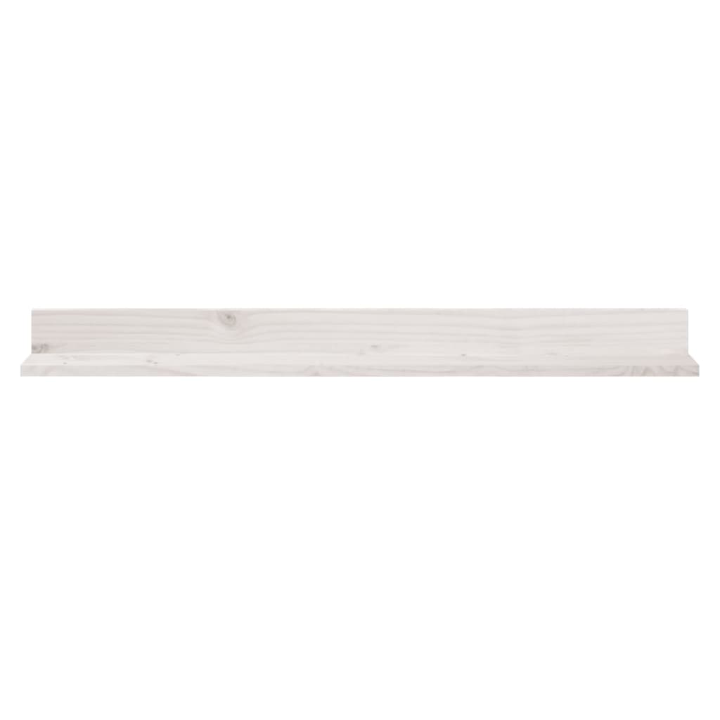vidaXL Étagères murales 2 pcs Blanc 110x11x9 cm Bois de pin massif