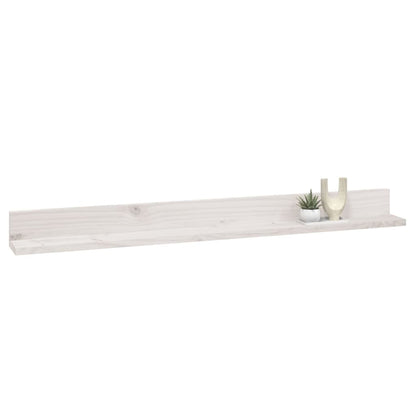 vidaXL Étagères murales 2 pcs Blanc 110x11x9 cm Bois de pin massif