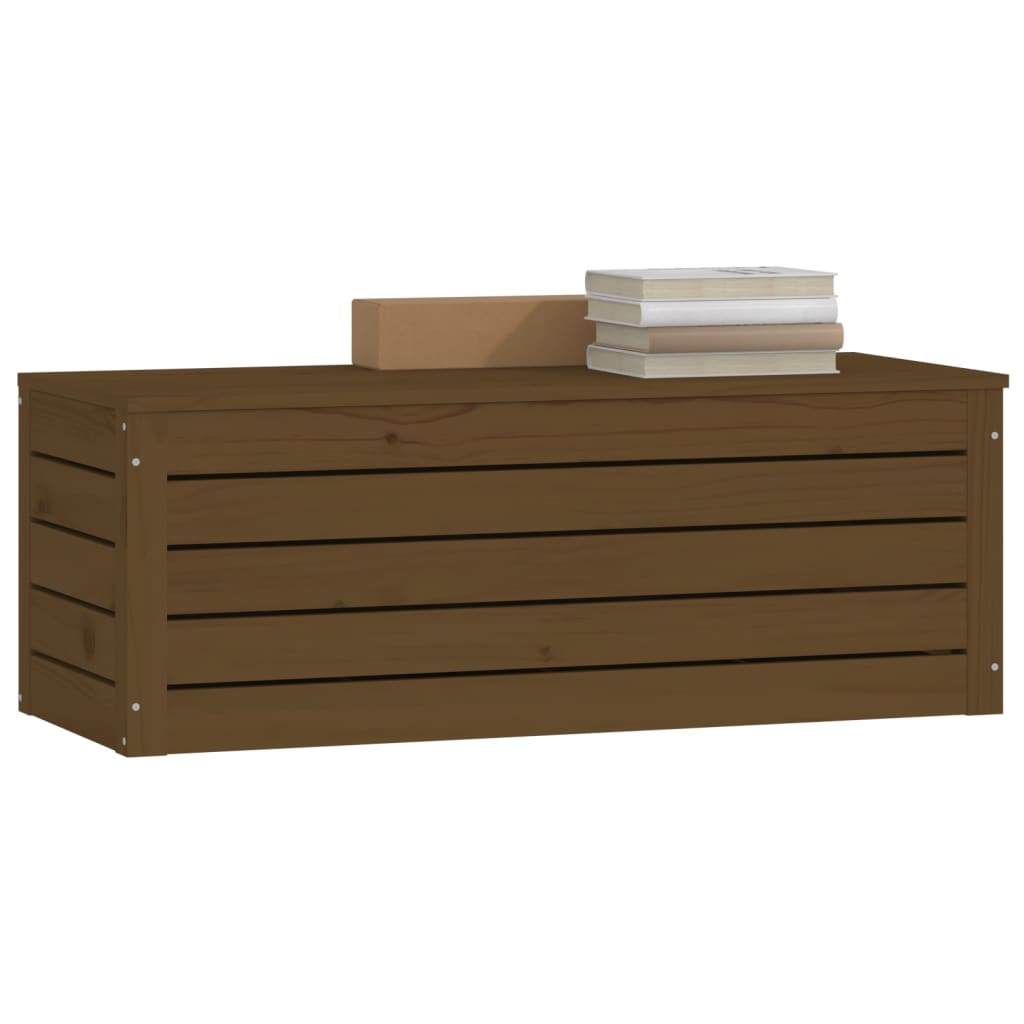 vidaXL Truhe Honigbraun 89x36,5x33 cm Massivholz Kiefer