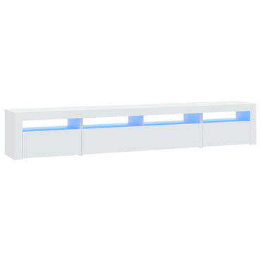 vidaXL TV-Schrank mit LED-Leuchten Weiß 240x35x40 cm