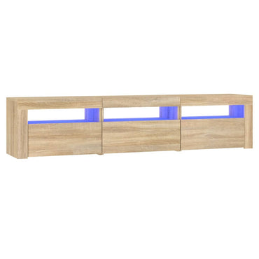 vidaXL TV-Schrank mit LED-Leuchten Sonoma-Eiche 180x35x40 cm