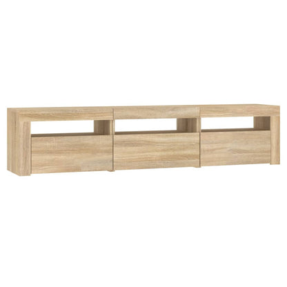 vidaXL TV-Schrank mit LED-Leuchten Sonoma-Eiche 180x35x40 cm