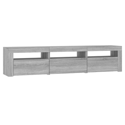 Meuble TV vidaXL avec lumières LED gris Sonoma 180x35x40 cm