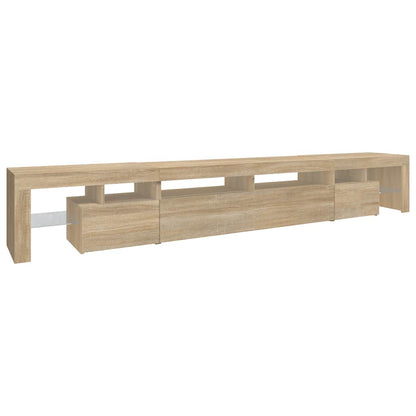 vidaXL TV-Schrank mit LED-Leuchten Sonoma-Eiche 260x36,5x40 cm