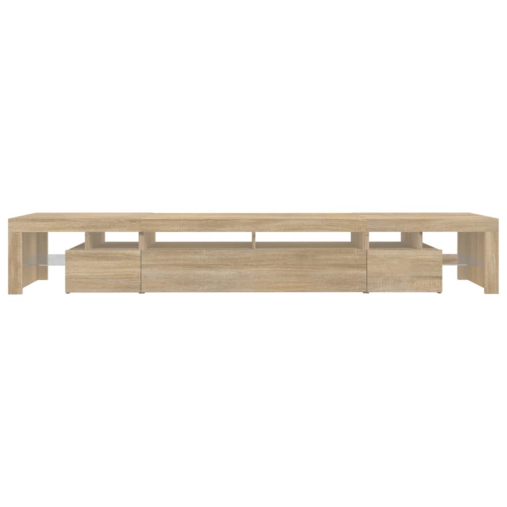 vidaXL TV-Schrank mit LED-Leuchten Sonoma-Eiche 260x36,5x40 cm