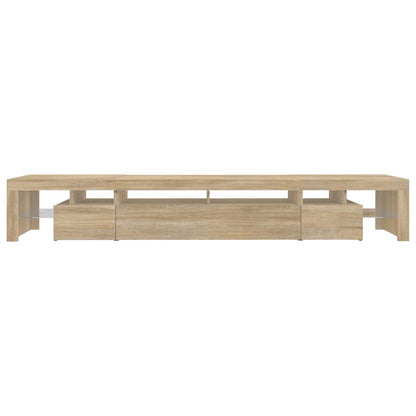 vidaXL TV-Schrank mit LED-Leuchten Sonoma-Eiche 260x36,5x40 cm