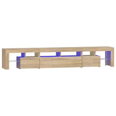 vidaXL TV-Schrank mit LED-Leuchten Sonoma-Eiche 230x36,5x40 cm