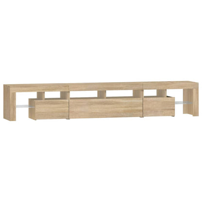 vidaXL TV-Schrank mit LED-Leuchten Sonoma-Eiche 230x36,5x40 cm