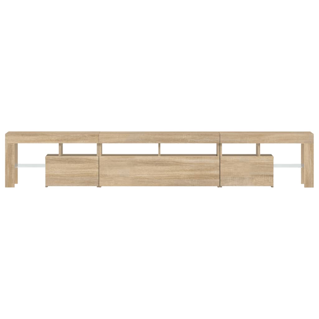 vidaXL TV-Schrank mit LED-Leuchten Sonoma-Eiche 230x36,5x40 cm