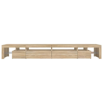 vidaXL TV-Schrank mit LED-Leuchten Sonoma-Eiche 290x36,5x40 cm