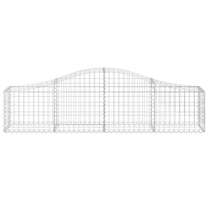 vidaXL Gabionenkorb mit Hochbogen 200x30x40/60 cm Fer galvanisé