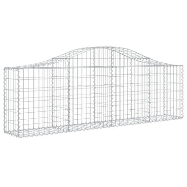 vidaXL Gabionen-Hochbeet 200x30x60/80 cm Acier galvanisé