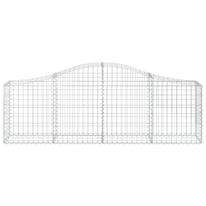 vidaXL Gabionen-Hochbeet 200x30x60/80 cm Acier galvanisé