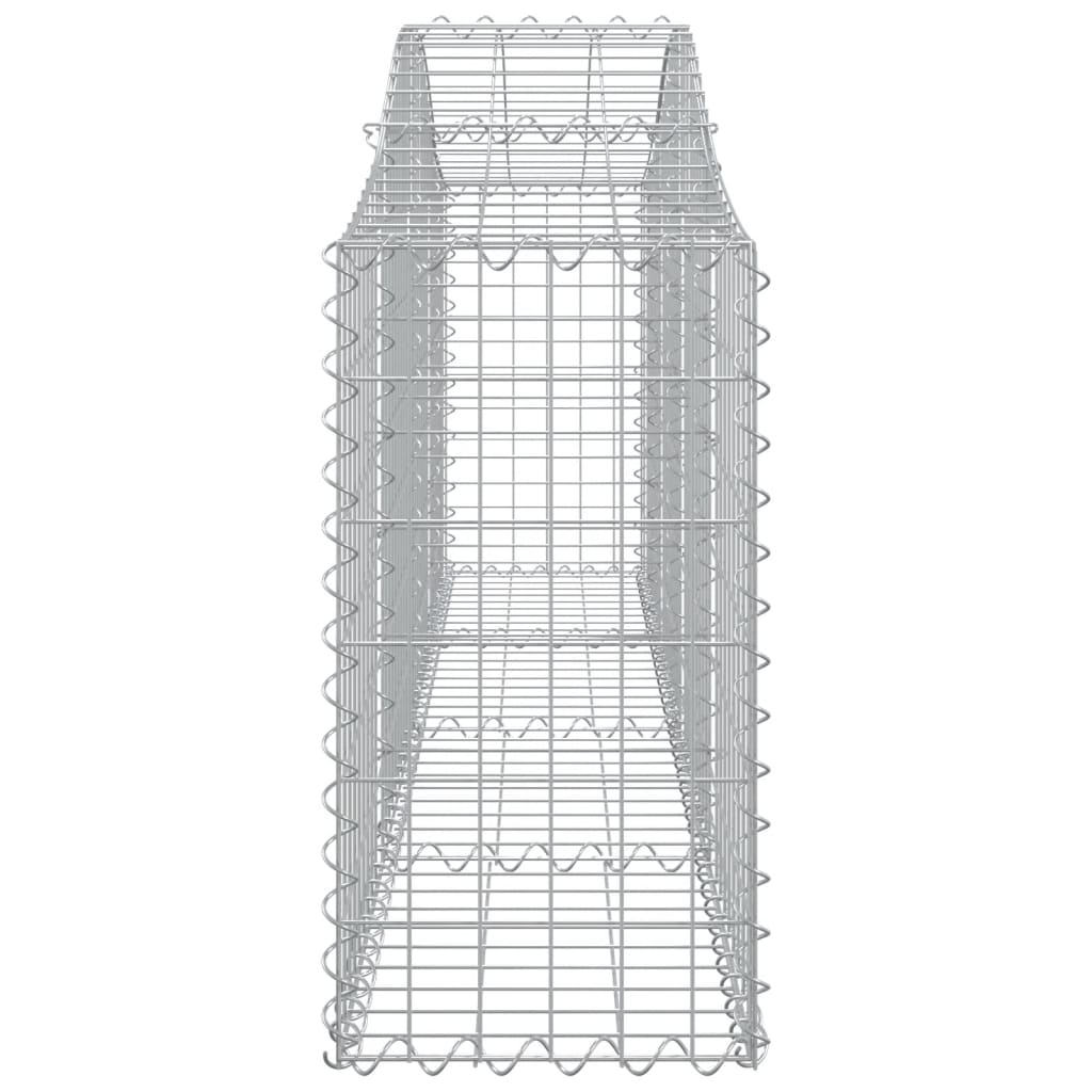 vidaXL Gabionen-Hochbeet 200x30x60/80 cm Acier galvanisé