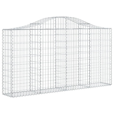 vidaXL Gabionen-Hochbeet 200x30x100/120 cm Fer galvanisé