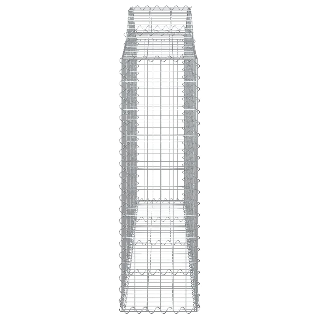vidaXL Gabionen-Hochbeet 200x30x100/120 cm Fer galvanisé