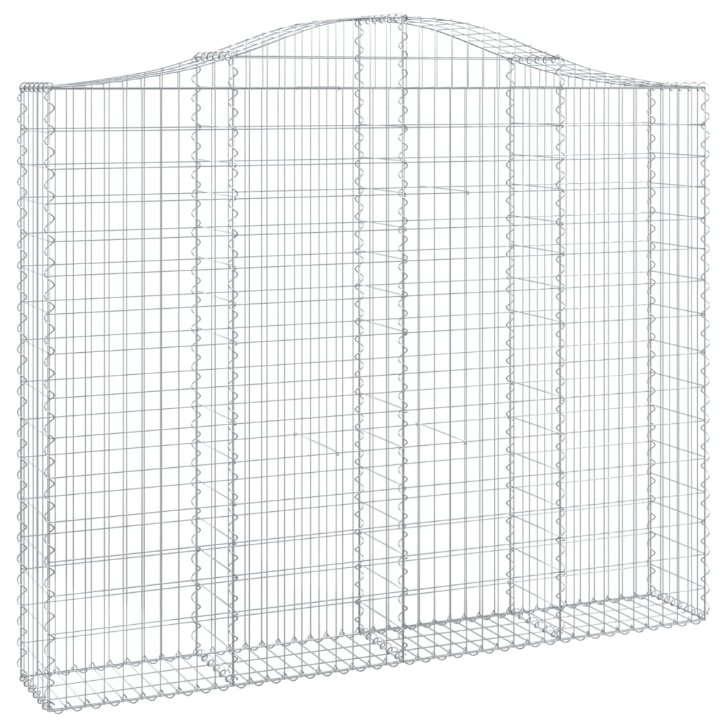 vidaXL Gabionenkorb avec arcade 200x30x160/180 cm Fer galvanisé