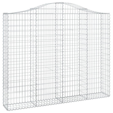 vidaXL Gabionenkorb avec arcade 200x30x160/180 cm Fer galvanisé
