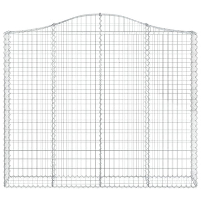 vidaXL Gabionenkorb avec arcade 200x30x160/180 cm Fer galvanisé