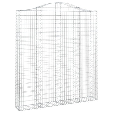 vidaXL Gabionenkorb mit Rundbogen 200x30x220/240 cm Acier galvanisé