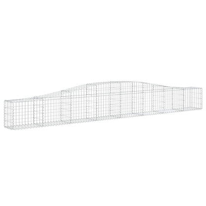 vidaXL Gabionenmauer mit Hochbogen 400 x 30 x 40/60 cm en fer galvanisé