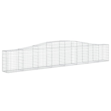 vidaXL Gabion avec arche supérieure 400x30x60/80 cm Fer galvanisé