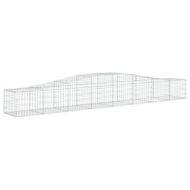 vidaXL Gabionenkorb mit Rundbogen 400x50x40/60 cm Fer Galvanisé