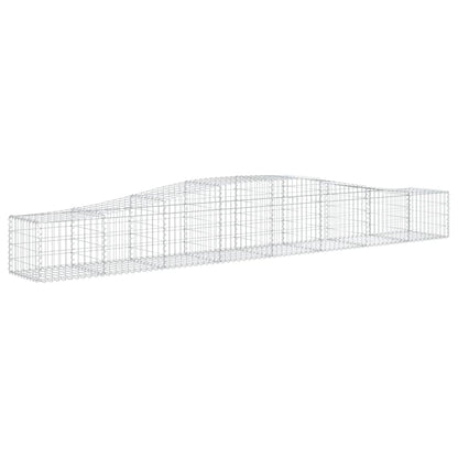 vidaXL Gabionenkorb mit Rundbogen 400x50x40/60 cm Fer Galvanisé
