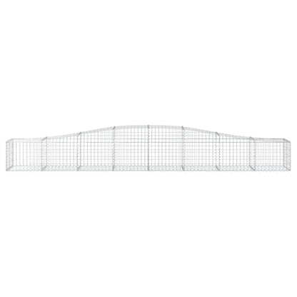 vidaXL Gabionenkorb mit Rundbogen 400x50x40/60 cm Fer Galvanisé