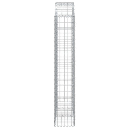 vidaXL Gabion avec arche supérieure 150x30x160/180 cm Fer galvanisé