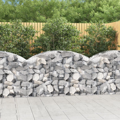 vidaXL Gabionen-Hochbeet 150x50x80/100 cm en fer galvanisé