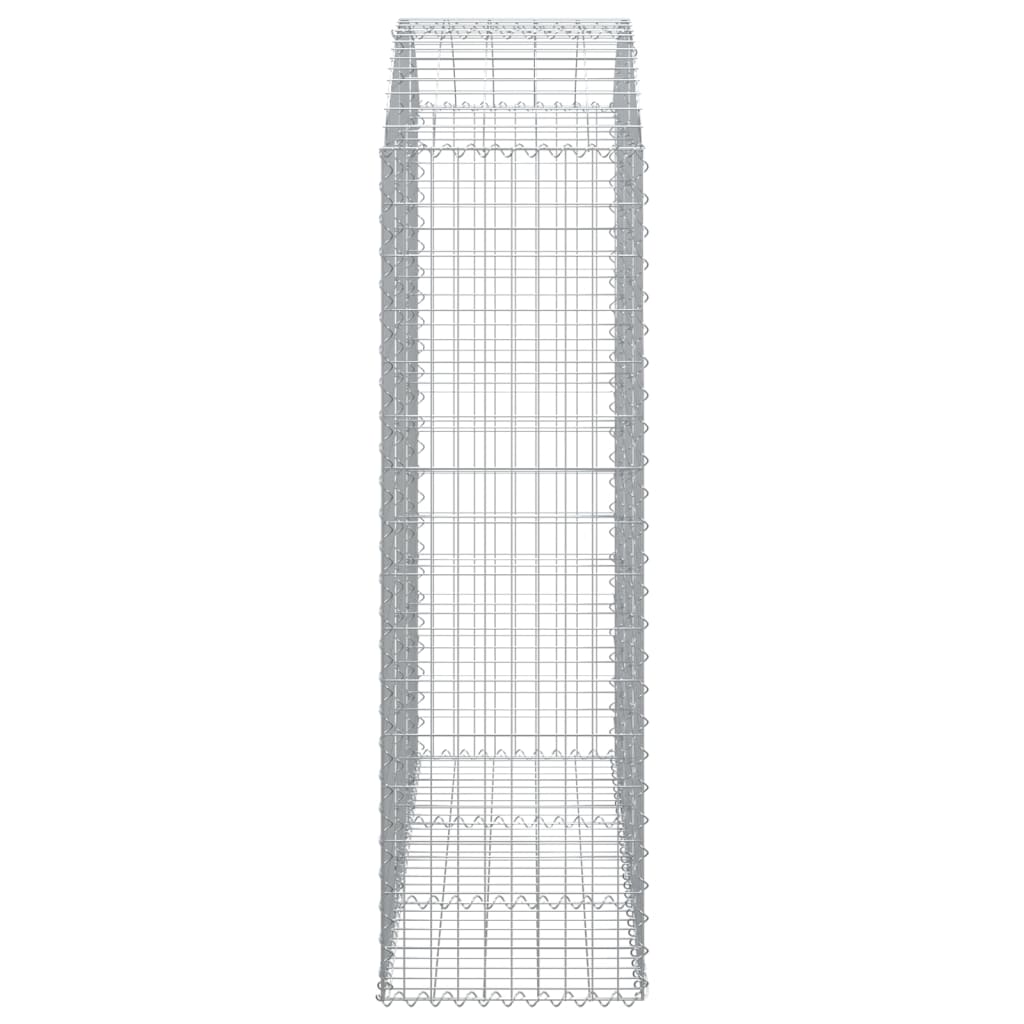 vidaXL Gabionenkorb mit Rundbogen 150x50x160/180 cm Fer galvanisé