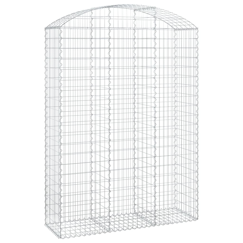 vidaXL Gabionenkorb avec arc 150x50x200/220 cm Fer galvanisé
