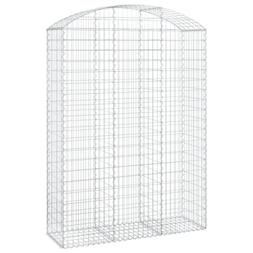 vidaXL Gabionenkorb avec arc 150x50x200/220 cm Fer galvanisé