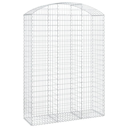 vidaXL Gabionenkorb avec arc 150x50x200/220 cm Fer galvanisé