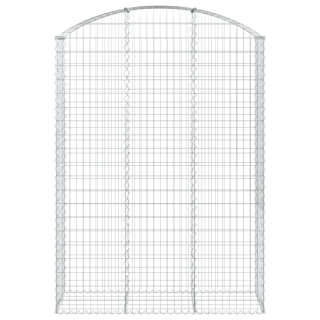 vidaXL Gabionenkorb avec arc 150x50x200/220 cm Fer galvanisé