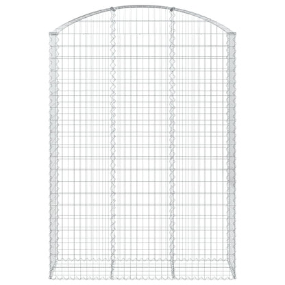 vidaXL Gabionenkorb avec arc 150x50x200/220 cm Fer galvanisé