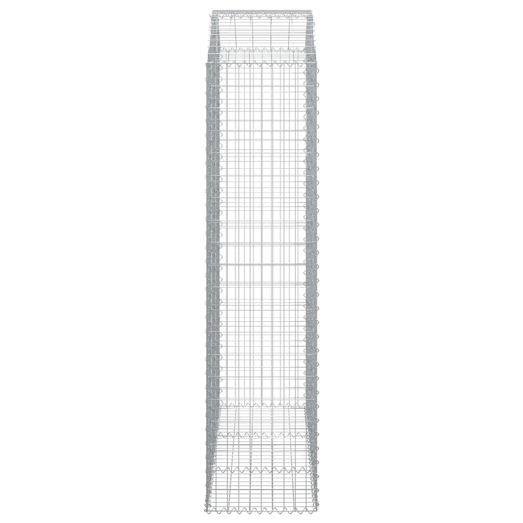 vidaXL Gabionenkorb avec arc 150x50x200/220 cm Fer galvanisé
