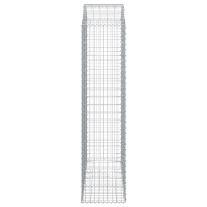 vidaXL Gabionenkorb avec arc 150x50x200/220 cm Fer galvanisé