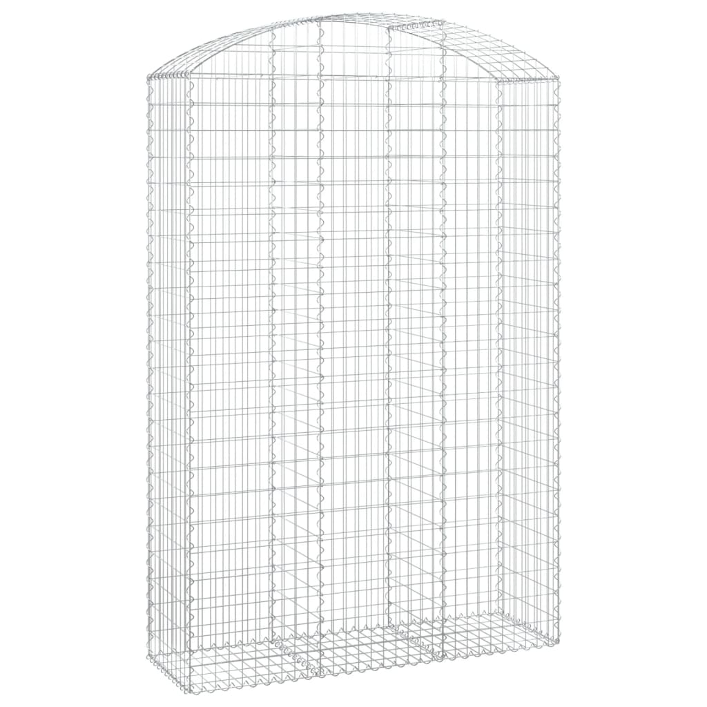 vidaXL Gabionenkorb avec arcade 150x50x220/240 cm Fer galvanisé
