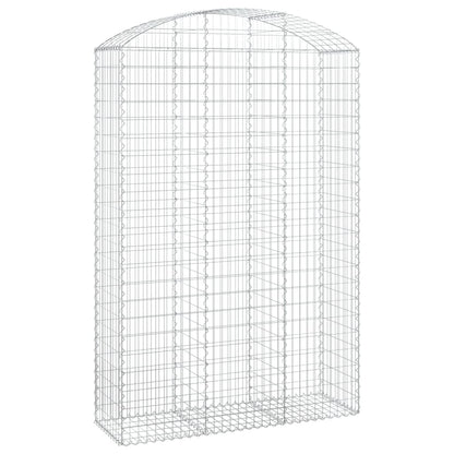 vidaXL Gabionenkorb avec arcade 150x50x220/240 cm Fer galvanisé
