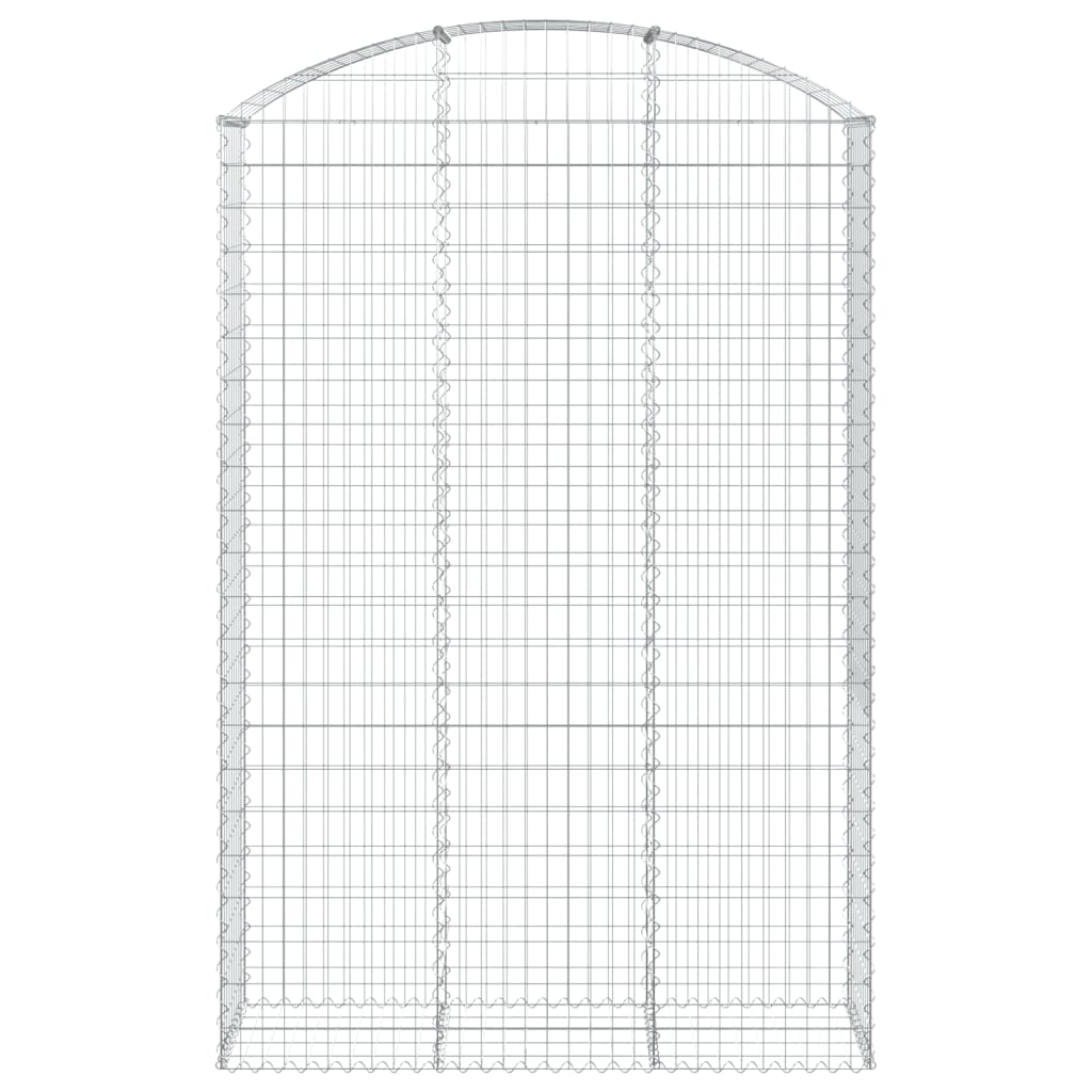 vidaXL Gabionenkorb avec arcade 150x50x220/240 cm Fer galvanisé