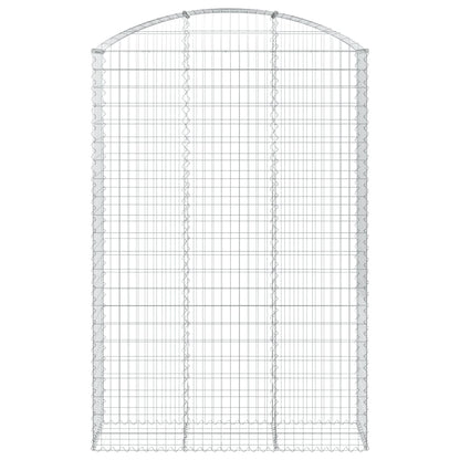 vidaXL Gabionenkorb avec arcade 150x50x220/240 cm Fer galvanisé