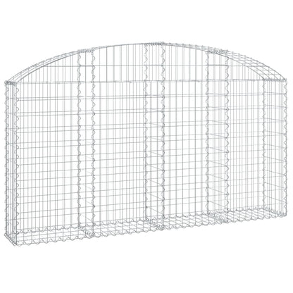 vidaXL Gabionen-Hochbeet 200x30x100/120 cm Fer galvanisé
