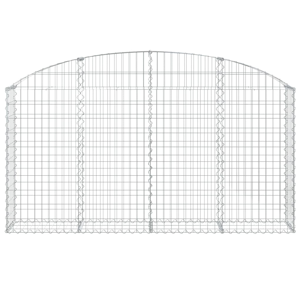 vidaXL Gabionen-Hochbeet 200x30x100/120 cm Fer galvanisé