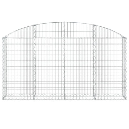vidaXL Gabionen-Hochbeet 200x30x100/120 cm Fer galvanisé