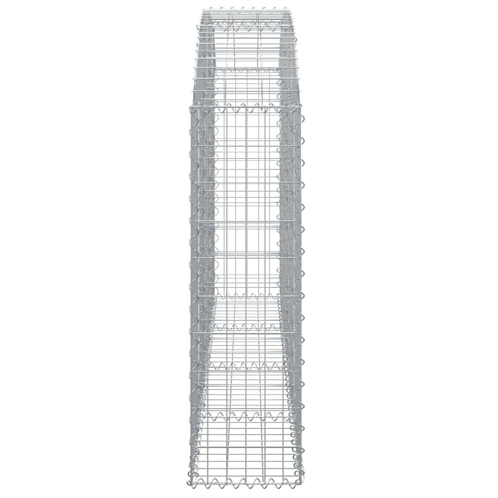 vidaXL Gabionen-Hochbeet 200x30x100/120 cm Fer galvanisé
